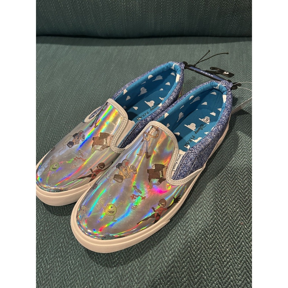 NWT Disney Pixar GroundUp Women's Slip On Sneakers Size 10 Toy Story Up Monsters